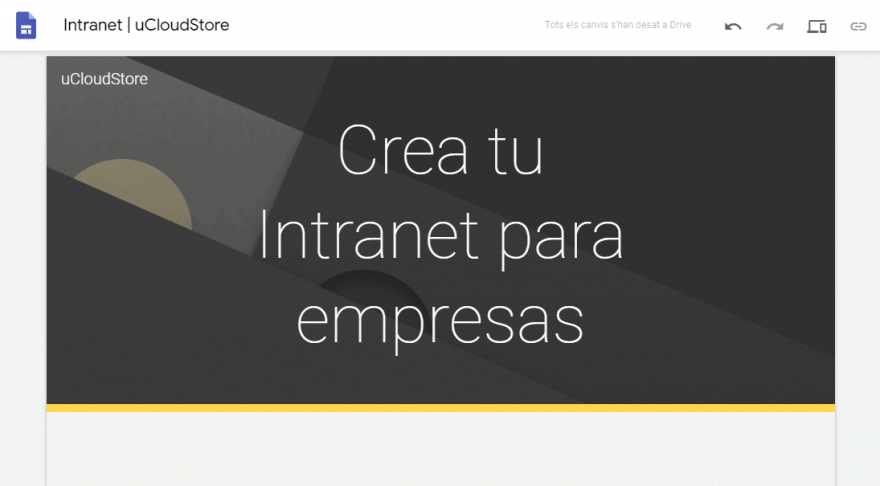 Google sites para intranet empresas